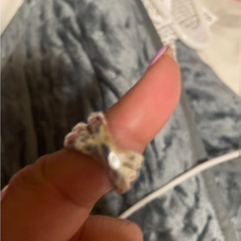 Silver Textured Ring - image 4